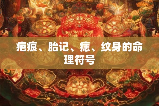 疤痕、胎记、痣、纹身的命理符号