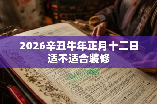 2026辛丑牛年正月十二日适不适合装修 2026辛丑牛年正月十二日适不适合装修