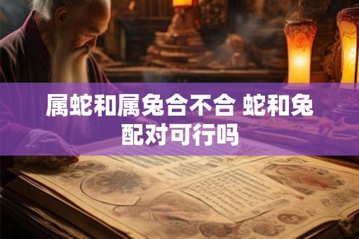 属蛇和属兔合不合 蛇和兔配对可行吗