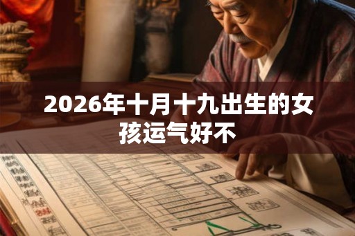 2026年十月十九出生的女孩运气好不