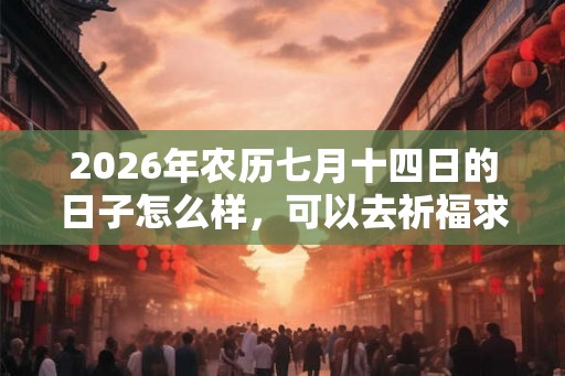 2026年农历七月十四日的日子怎么样,可以去祈福求财吗? 2026年农历七月十四日的日子怎么样,可以去祈福求财吗?