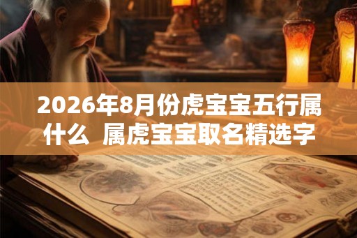 2026年8月份虎宝宝五行属什么  属虎宝宝取名精选字