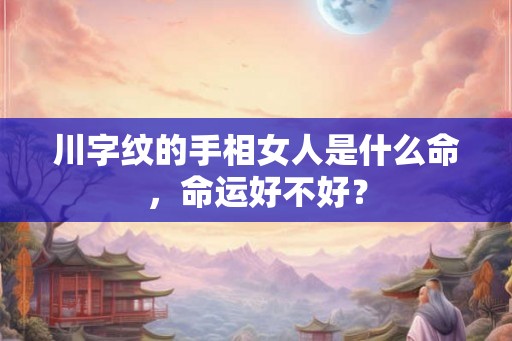 川字纹的手相女人是什么命，命运好不好？