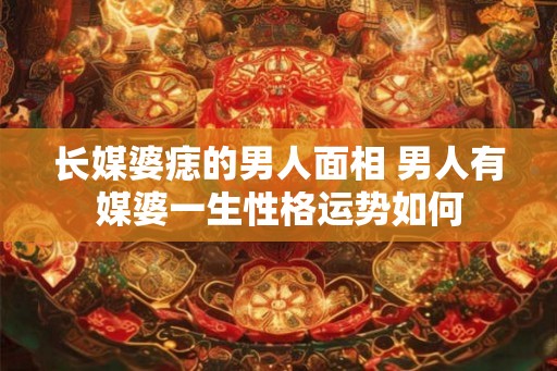 长媒婆痣的男人面相 男人有媒婆一生性格运势如何