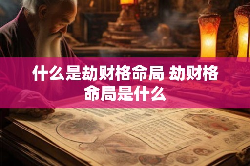 什么是劫财格命局 劫财格命局是什么