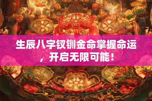 生辰八字钗钏金命掌握命运,开启无限可能! 生辰八字钗钏金命掌握命运,开启无限可能!