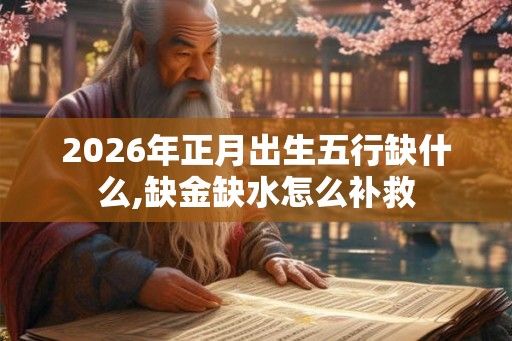 2026年正月出生五行缺什么,缺金缺水怎么补救
