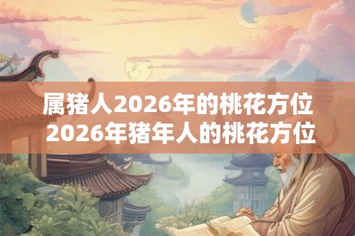 属猪人2026年的桃花方位 2026年猪年人的桃花方位是哪
