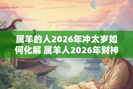 属羊的人2026年冲太岁如何化解 属羊人2026年财神方位在哪