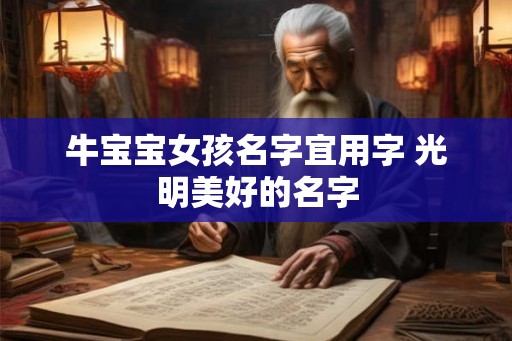牛宝宝女孩名字宜用字 光明美好的名字