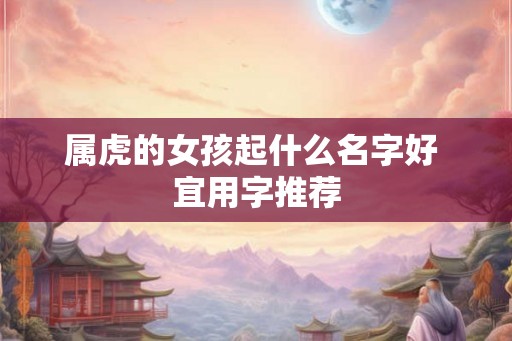 属虎的女孩起什么名字好 宜用字推荐