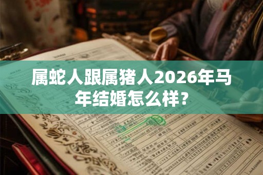 属蛇人跟属猪人2026年马年结婚怎么样？