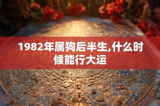 1982年属狗后半生,什么时候能行大运 1982年属狗后半生,什么时候能行大运