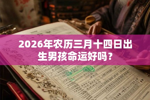 2026年农历三月十四日出生男孩命运好吗？