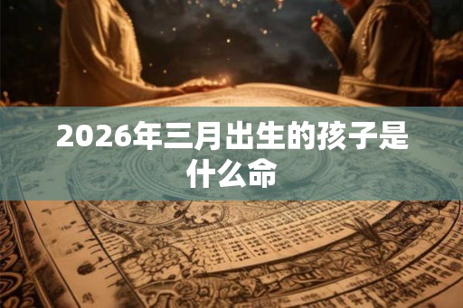 2026年三月出生的孩子是什么命
