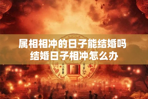 属相相冲的日子能结婚吗 结婚日子相冲怎么办
