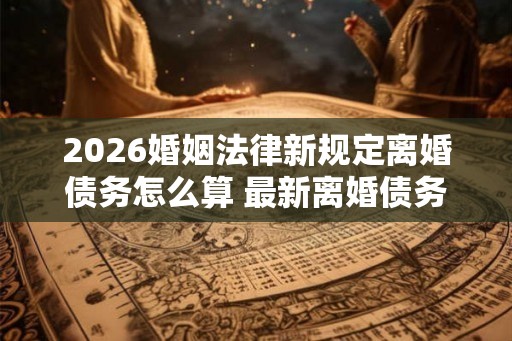 2026婚姻法律新规定离婚债务怎么算 最新离婚债务分割婚姻法