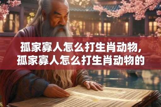 孤家寡人怎么打生肖动物,孤家寡人怎么打生肖动物的