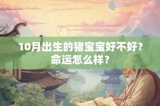 10月出生的猪宝宝好不好？命运怎么样？