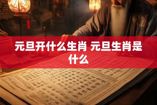 元旦开什么生肖 元旦生肖是什么 元旦开什么生肖 元旦生肖是什么