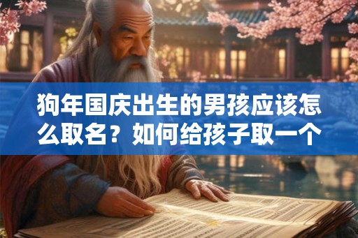 狗年国庆出生的男孩应该怎么取名？如何给孩子取一个好听的名字？