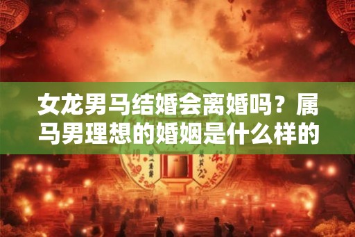 女龙男马结婚会离婚吗？属马男理想的婚姻是什么样的？
