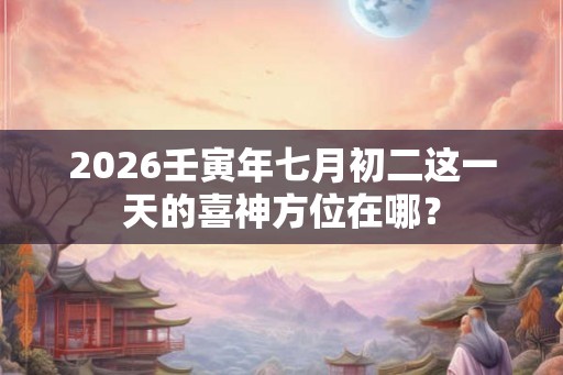 2026壬寅年七月初二这一天的喜神方位在哪？