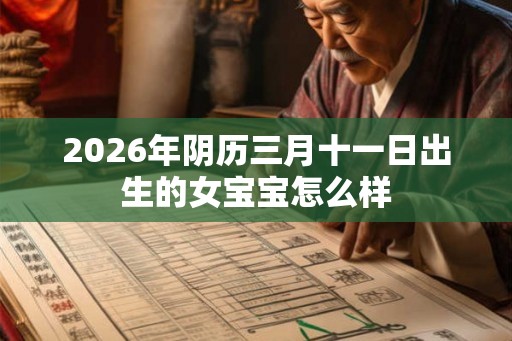2026年阴历三月十一日出生的女宝宝怎么样