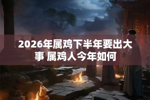 2026年属鸡下半年要出大事 属鸡人今年如何