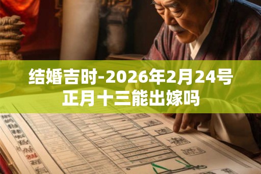 结婚吉时-2026年2月24号正月十三能出嫁吗 结婚吉时-2026年2月24号正月十三能出嫁吗