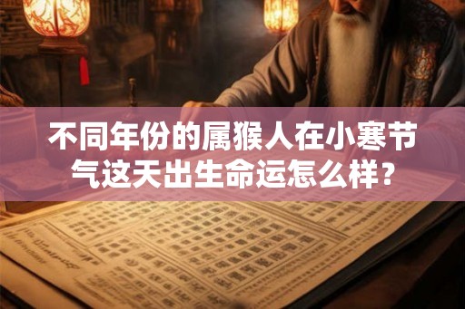 不同年份的属猴人在小寒节气这天出生命运怎么样？