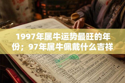 1997年属牛运势最旺的年份；97年属牛佩戴什么吉祥物