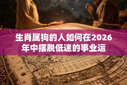 生肖属狗的人如何在2026年中摆脱低迷的事业运
