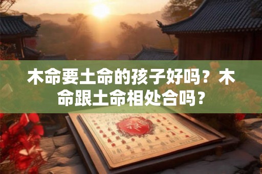 木命要土命的孩子好吗？木命跟土命相处合吗？