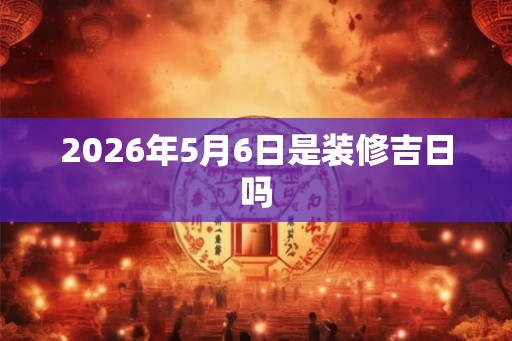 2026年5月6日是装修吉日吗