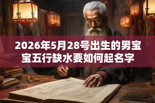 2026年5月28号出生的男宝宝五行缺水要如何起名字