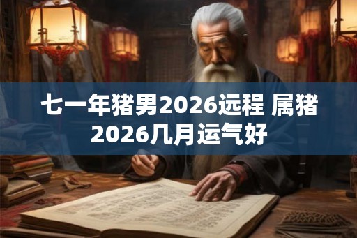 七一年猪男2026远程 属猪2026几月运气好