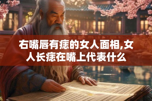 右嘴唇有痣的女人面相,女人长痣在嘴上代表什么