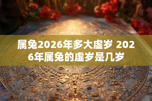 属兔2026年多大虚岁 2026年属兔的虚岁是几岁