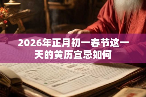 2026年正月初一春节这一天的黄历宜忌如何