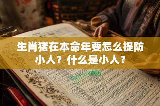 生肖猪在本命年要怎么提防小人?什么是小人? 生肖猪在本命年要怎么提防小人?什么是小人?