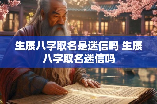 生辰八字取名是迷信吗 生辰八字取名迷信吗