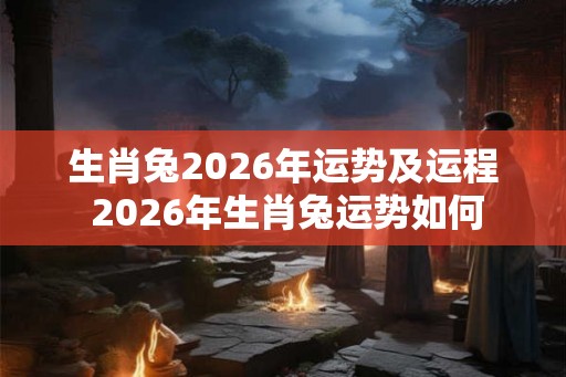 生肖兔2026年运势及运程 2026年生肖兔运势如何