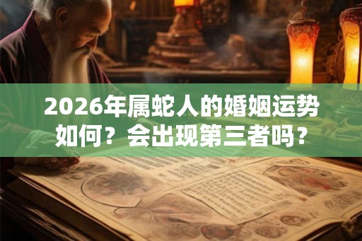 2026年属蛇人的婚姻运势如何？会出现第三者吗？