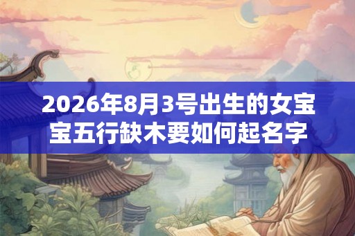 2026年8月3号出生的女宝宝五行缺木要如何起名字