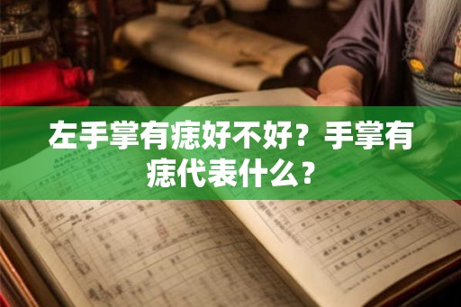 左手掌有痣好不好？手掌有痣代表什么？