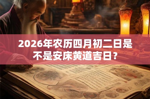 2026年农历四月初二日是不是安床黄道吉日？