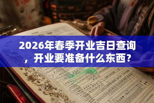 2026年春季开业吉日查询,开业要准备什么东西? 2026年春季开业吉日查询,开业要准备什么东西?