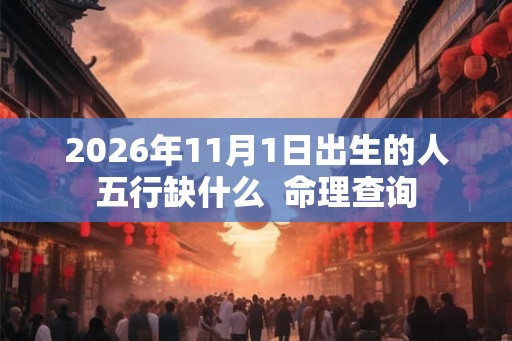 2026年11月1日出生的人五行缺什么  命理查询