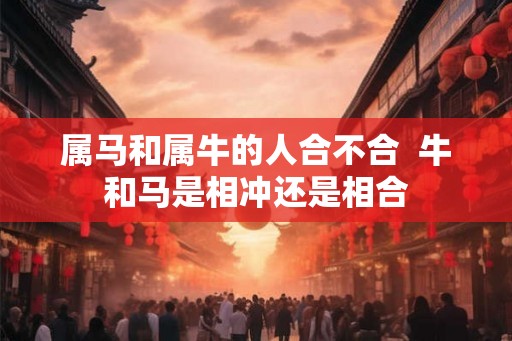 属马和属牛的人合不合  牛和马是相冲还是相合
